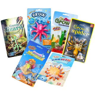 12/8/6pcs Bubble Swillen Forest Animal สัตว์ยุคก่อนประวัติศาสตร์สิ่งมีชีวิตที่นุ่มนวล Creative ดูดซับน้ําและการเลี้ยงดูฟองใหญ่ของเล่นจําลองสําหรับเด็ก