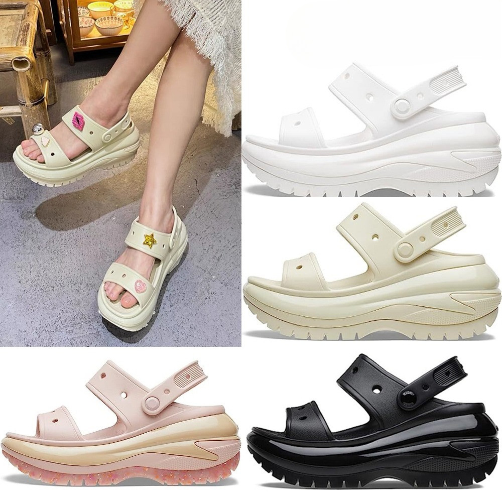 Cross Classic Mega Crush Slide Wedges Women Clog Classic Cross Slide Sandals Rubber Heel Nurse