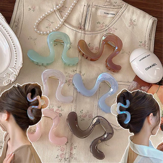Jelly Color Shiny Face Simple Hair Clip Multi-Clip Womens 2025 New High-end Shark Clip