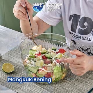 Paus Biru - Mangkok Korea Bening Aesthetic Kapasitas Besar/ Mangkuk Sop Buah  / Salad / Sup