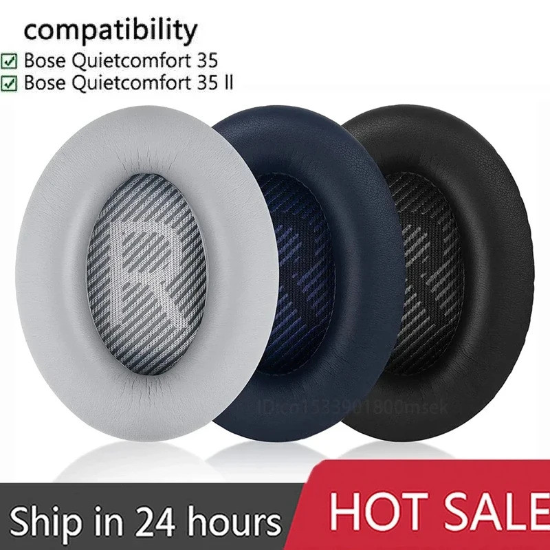 เปลี่ยนแผ่นรองหูฟังสำหรับ Bose QC35สำหรับ QuietComfort 35 II หูฟังหน่วยความจำโฟมหูหมอนอิงคาดศีรษะนุ่ม earmuff แขน