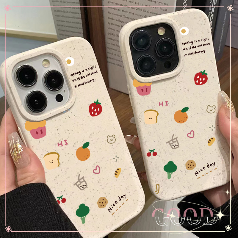 Good ส่งจากไทย เคสโทรศัพท์มือถือนิ่ม เคสไอโฟน สําหรับ iPhone 16 15 14 13 12 11Promax 7 8 Plus X XR XSMax ปิคนิค ผลไม้