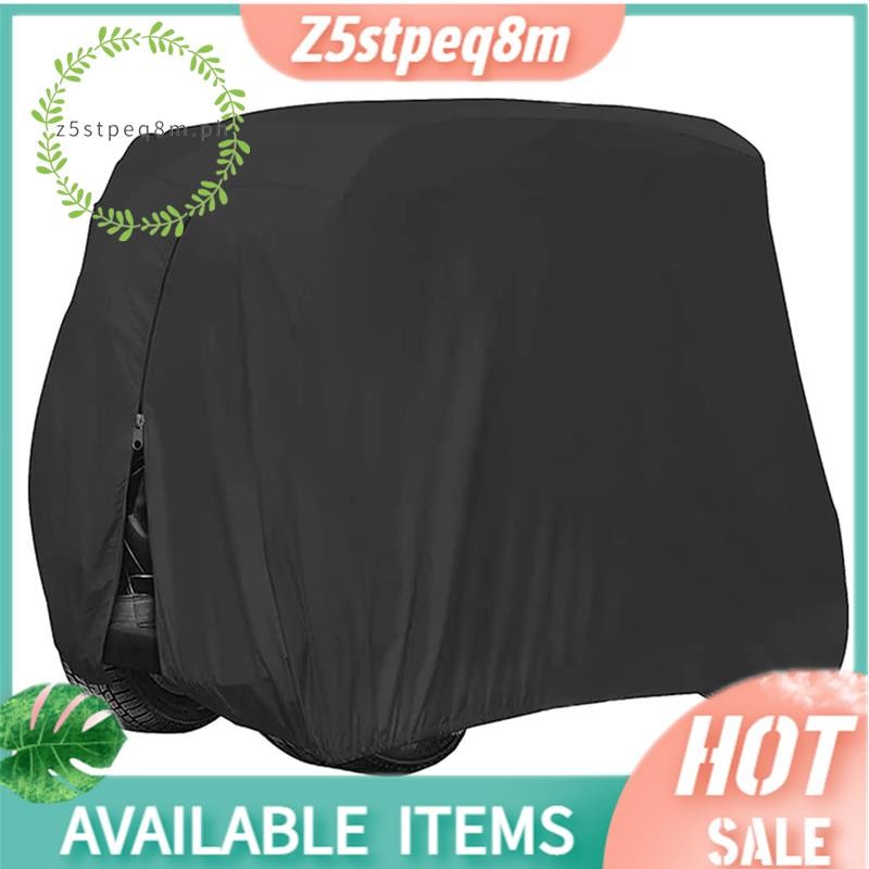 4 ฝาครอบรถกอล์ฟผู้โดยสาร 210D กันน้ํา Sunproof กันฝุ่น Rain Cover สําหรับ EZ GO Club รถ Yamaha