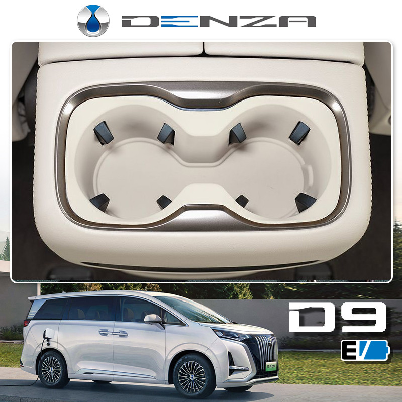 2024 ~ 2025 DENZA EV/BYD Central Control ที่วางแก้วน้ําซิลิโคน Limiter Slot Holder Two-Row ถ้วยน้ําภายในแผ่นป้องกันดัดแปลงอุปกรณ์เสริม