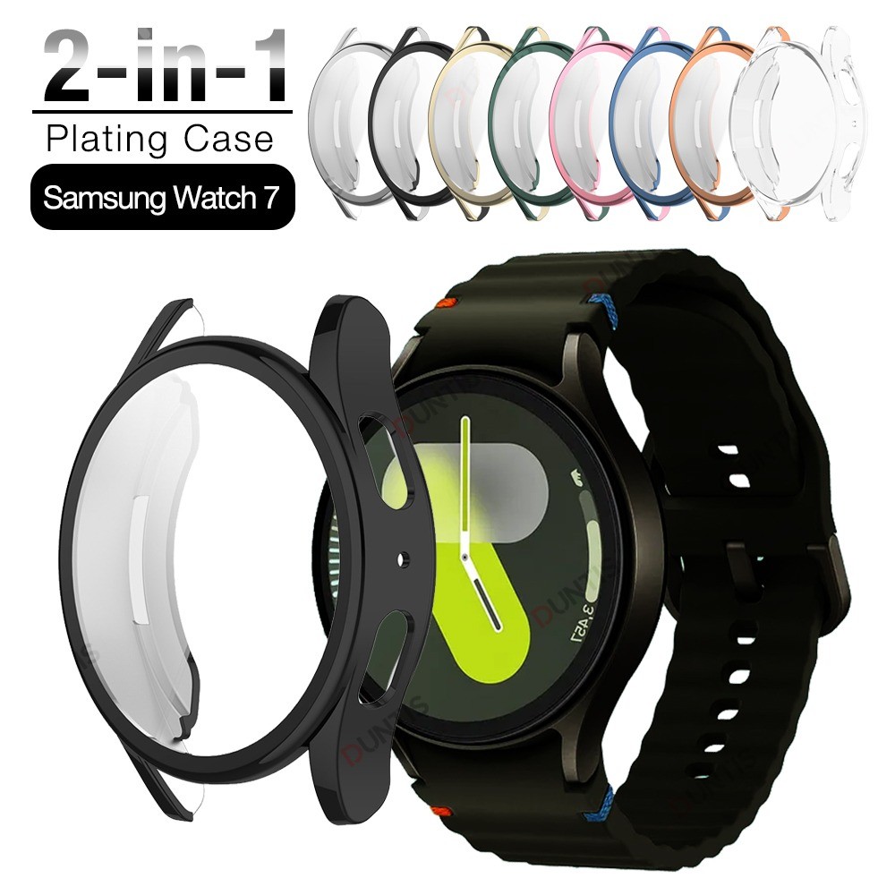 No Gaps ซิลิโคน band + TPU สําหรับ Samsung Galaxy Watch 7 FE 6 5 4 44 มม.40 มม.กันน้ํากีฬาสร้อยข้อมือ Galaxy Watch6 สายคล้อง