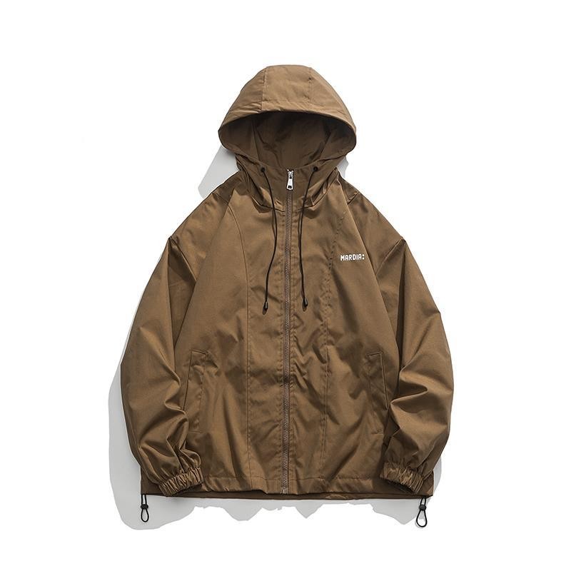 เสื้อคลุมแขนยาว เสื้อแจ็คเก้ตผ้าร่มOversize 3 สี อเมริกัน กันลม Jacket รุ่นขนาด ทรงหลวม ผอม อวบ อ้วน S-3XLแฟชั่นสไตล์เ