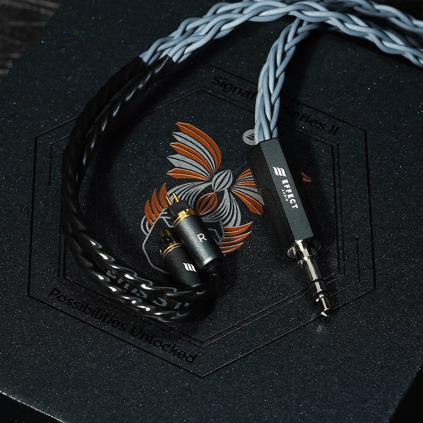Effect Audio Signature Series II Eros S II 8 สายหูฟังสายเงิน Central Solid Core Design พร้อม 6 แกนหลายขนาด