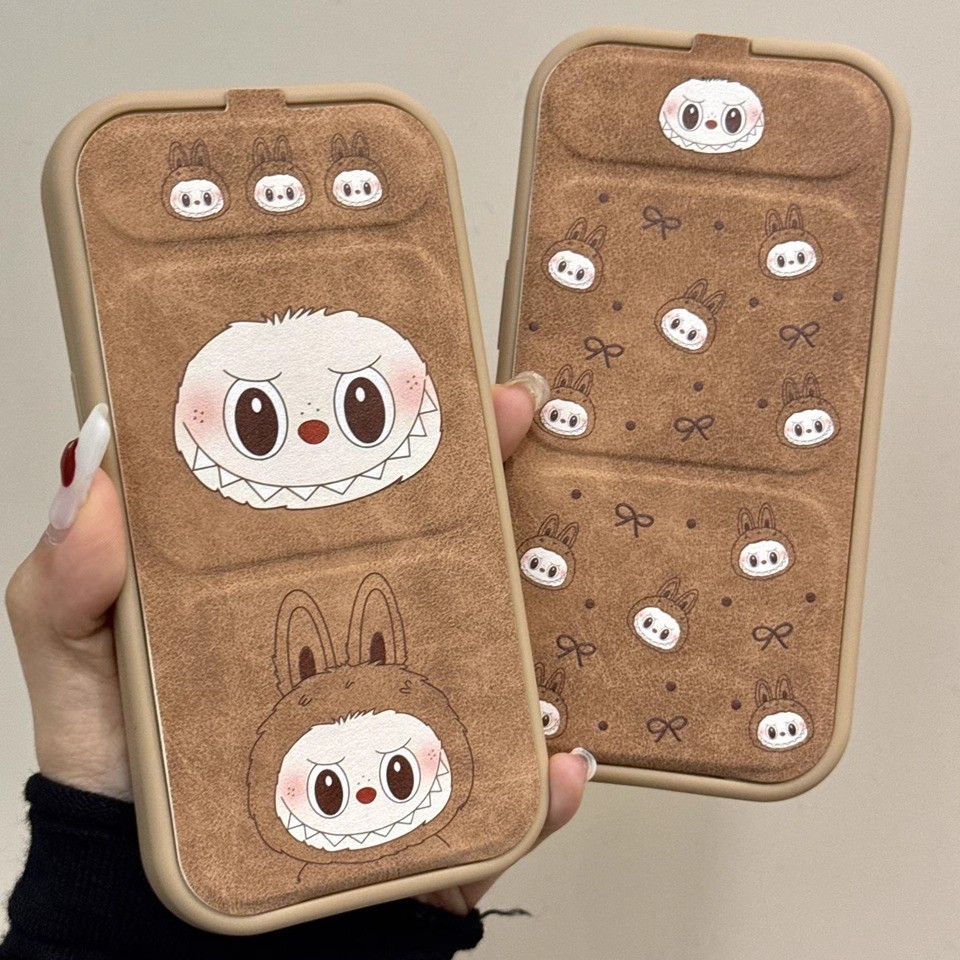 น่ารักหนังพับวงเล็บเคสโทรศัพท์สําหรับ ไอโฟน16 15 14 13 12 11 มือโปร สูงสุด ปลอกกันกระแทกป้องกันกล้องหล่นหลักฐานนุ่มปกหลัง