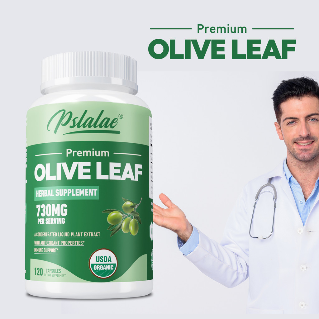 Pslalae Olive Leaf Extract 680 มก., มังสวิรัติ, รองรับภูมิคุ้มกัน, อาหารเสริมสุขภาพและสารต้านอนุมูลอิสระ, 30/60/120 แคปซูล