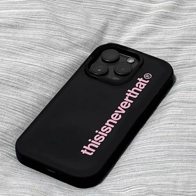 Sweet Cool Powder ภาษาอังกฤษเหมาะสําหรับ Apple 16/15promax เคสโทรศัพท์ 14/13/12 Simple XR/XS Soft Case 7p Shock-proof 8p เคสโทรศัพท์