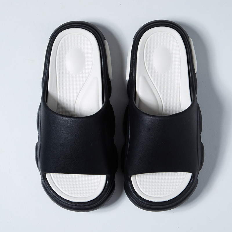 ขายร้อนหนา soled Flip-Flops ผู้ชายรองเท้าผู้หญิงในร่มกลางแจ้ง EVA คู่รองเท้าแตะ Anti-slip Soft-soled รองเท้าแตะชายหาดอินเทรนด์ฤดูร้อน 11/5