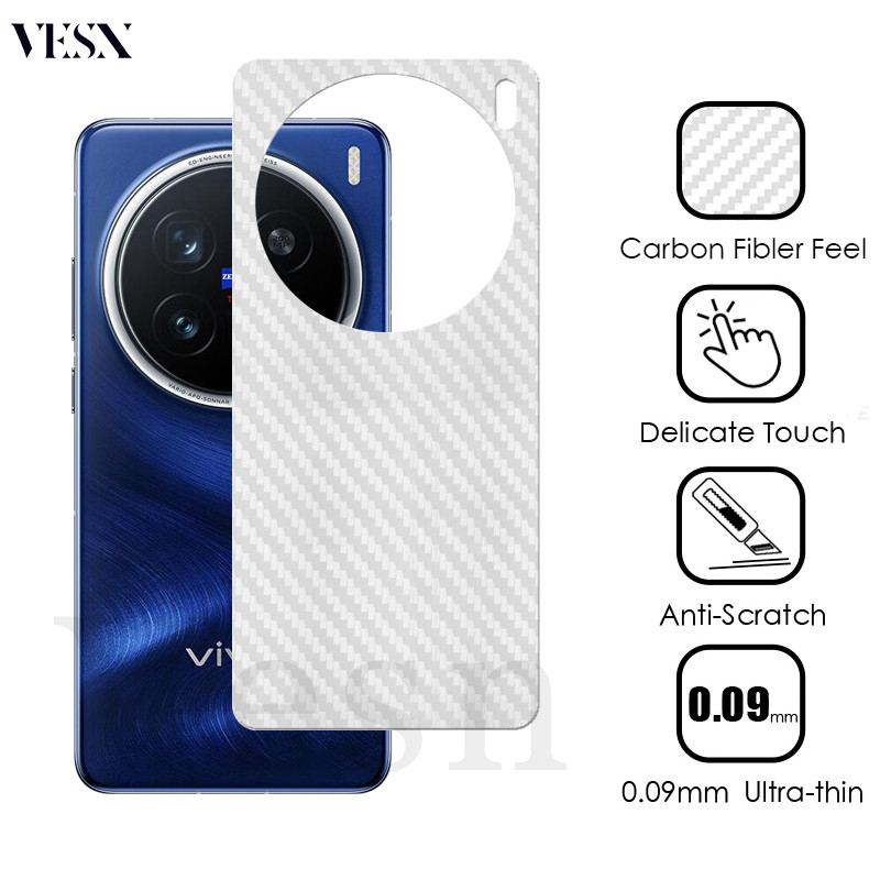 ฟิล์มหลัง สำหรับ เคฟล่า เคฟร่า VIVO X200 Pro Mini X100 X100s X90 X80 X70 X60 X50 Pro+ Plus 4G 5G 2024