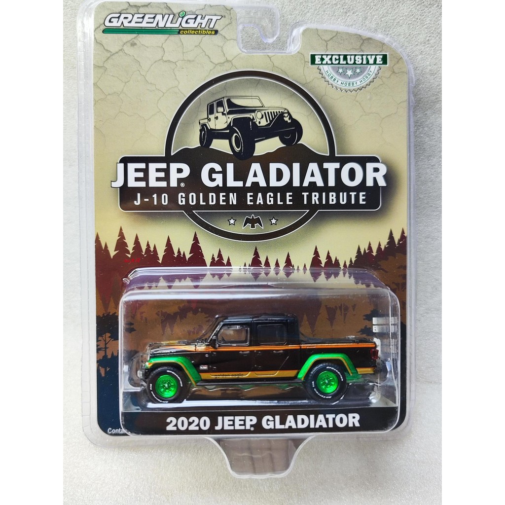 GreenLight GreenLight 1: 64 Jeep Gladiator J-10 Golden Eagle Tribute Green Model 30327