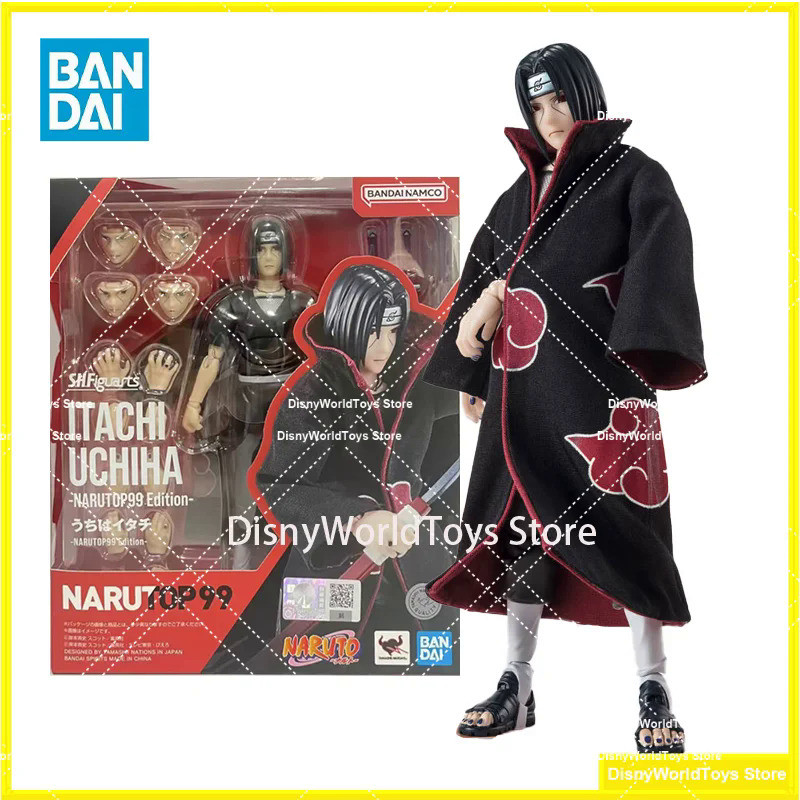 Bandai S.H. figuarts SHF Naruto uchiha Itachi ฉบับ NARUTOP99ในสต็อกอนิเมะหุ่นโมเดลฟิกเกอร์100%