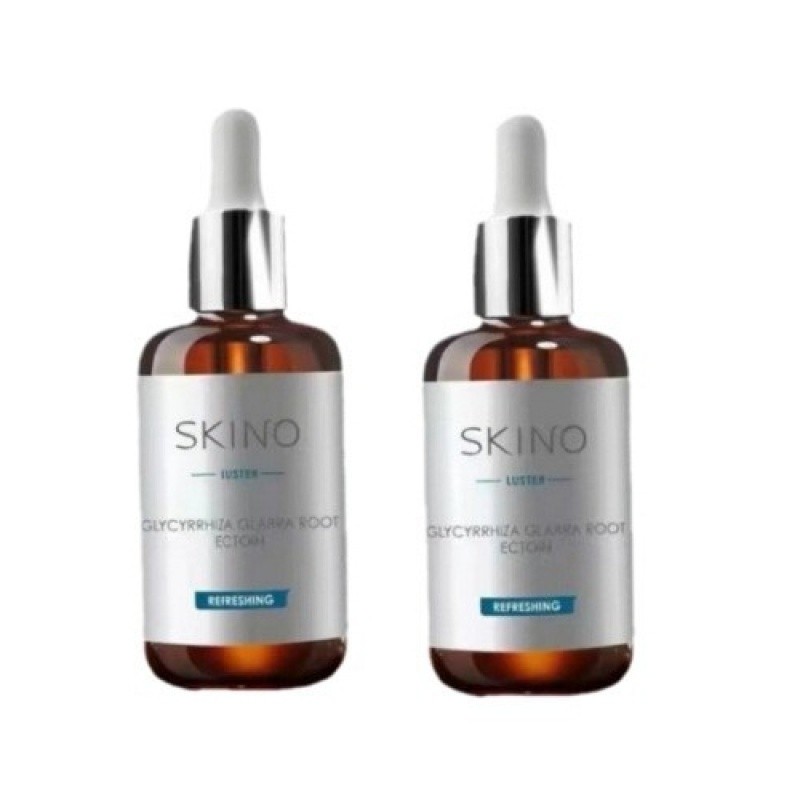 Skino Repair Printing Essence อ่อนโยนกับจุดสีแดงและสีดํา 印修身套装精 de Toilette化红黑黑印 Niacinamide Source Blocks Blackening ปรับปรุงรอยแดงและปรับปรุง Acne Prone Skin Essence