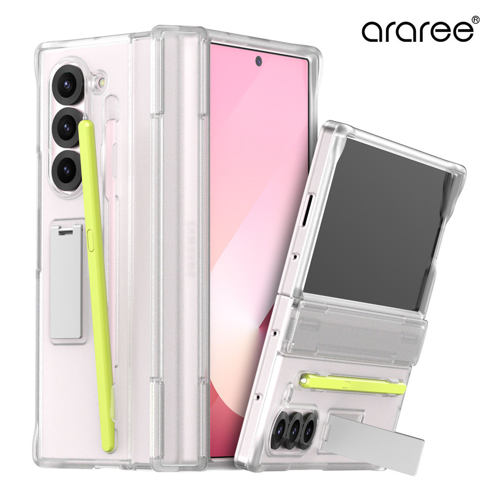 Araree Z Fold 6 Fold6 Nukin 360SP Matte Clear Standing Case Samsung Galaxy Korea