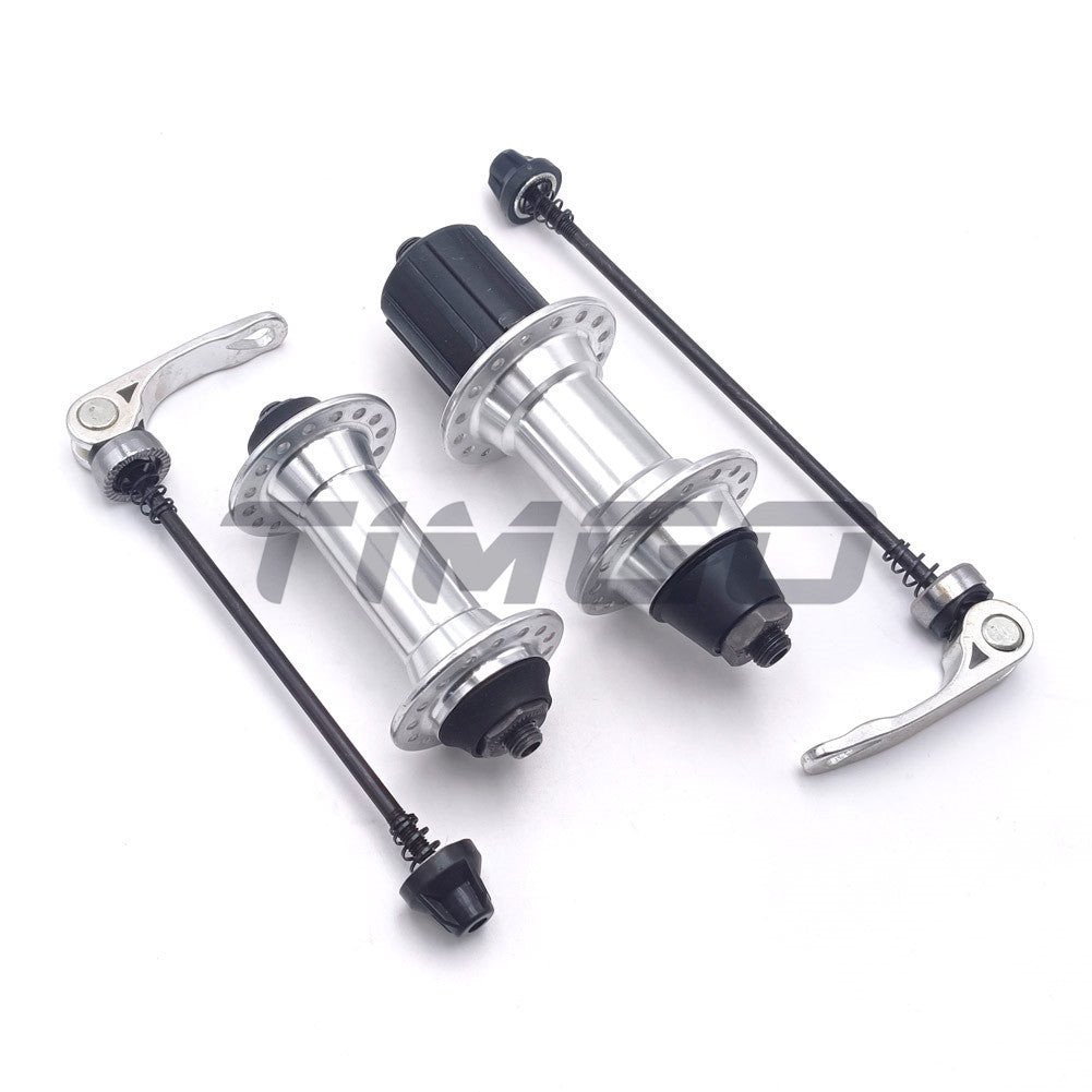 Mtb จักรยานเสือภูเขา V-เบรค 28/32/36 หลุม Silver Hub สําหรับ 8/9 ความเร็ว Cassette 135 มม.ด้านหลัง OLD พร้อม Q/R Skewer เงิน