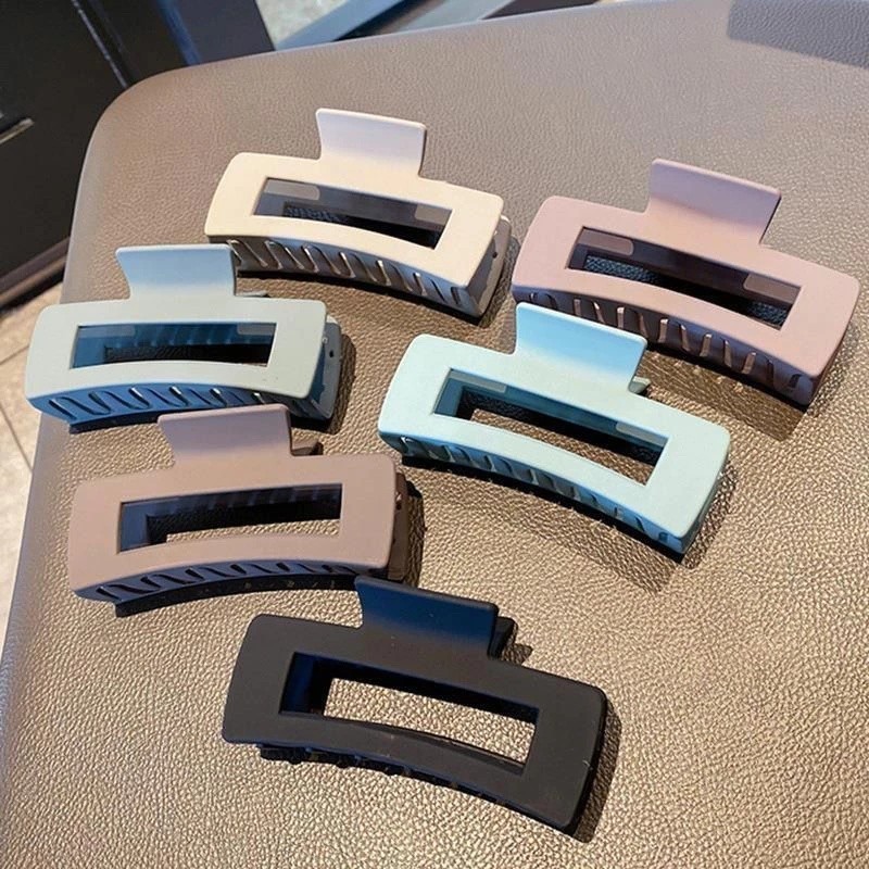 กิ๊บติดผม 8.5cmขนาดใหญ่ หรูหรา แฟชั่นฤดูร้อน สไตล์เกาหลี กิ๊บหนีบผม ทรงสี่เหลี่ยม  [พร้อมส่งในไทย]