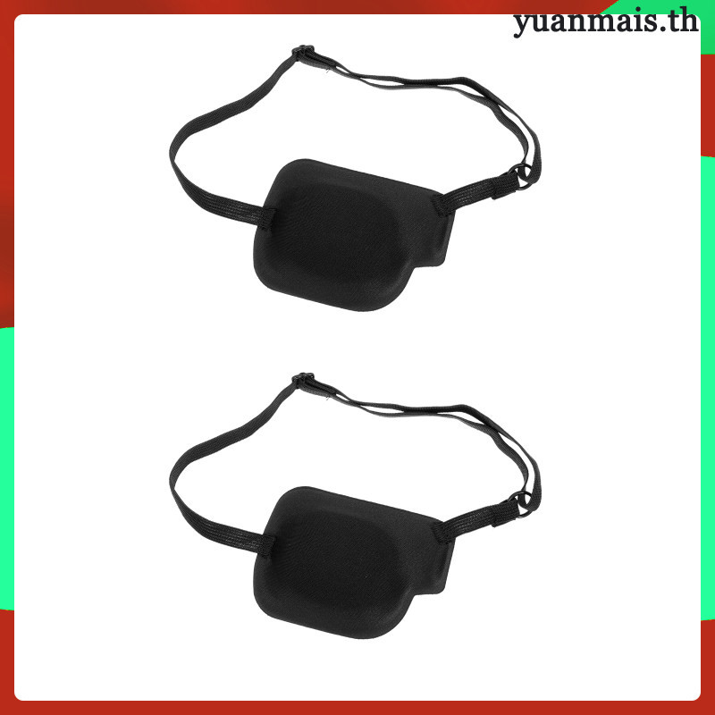 Strabismus Eye Patch Black Blindfold Mask Pirate Captain Masks Amblyopia Creative Single Eye-patches For People Child yuanmais