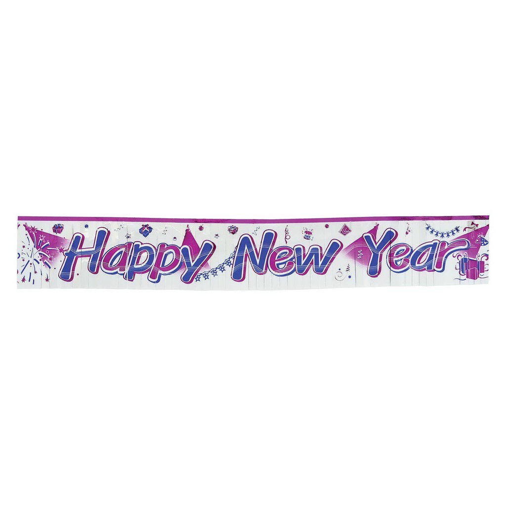 ป้าย HAPPY NEW YEAR (4905-10) ของตกแต่งเทศกาลปีใหม่ ธงราวปีใหม่ ป้ายสวัสดีปีใหม่ พร้อมส่งจากไทย