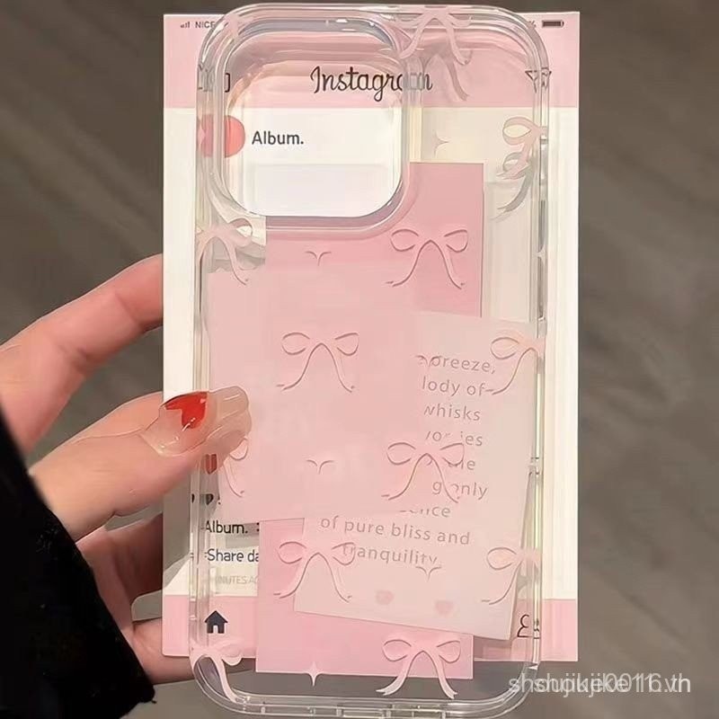 เคสโทรศัพท์สไตล์กราฟฟิตีน่ารักและเปรี้ยวจี๊ดพร้อมโบว์แฟลชเหมาะสำหรับ iPhone หลากหลายรุ่น: 7, 8, 11, 