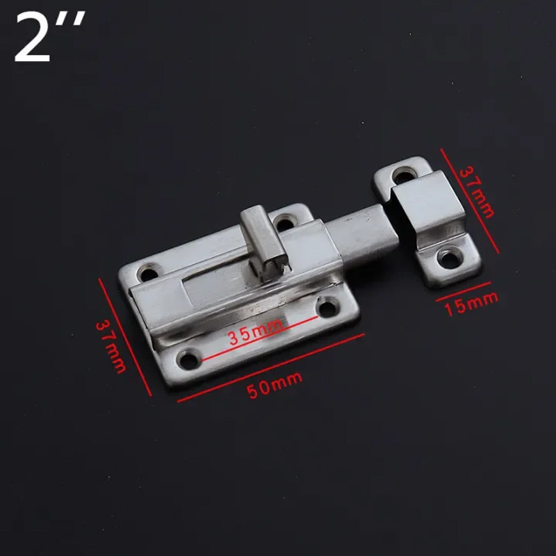 กลอนสับสแตนเลสแท้ กลอนประตู กลอนสับหน้าต่าง วัสดุหนา - รูปที่ 5