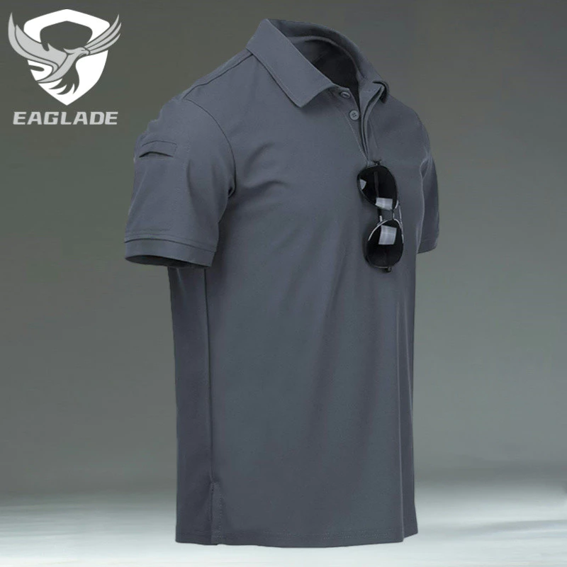 โปโลยุทธวิธี Eaglade สําหรับผู้ชาย IXP สีเทา A01
