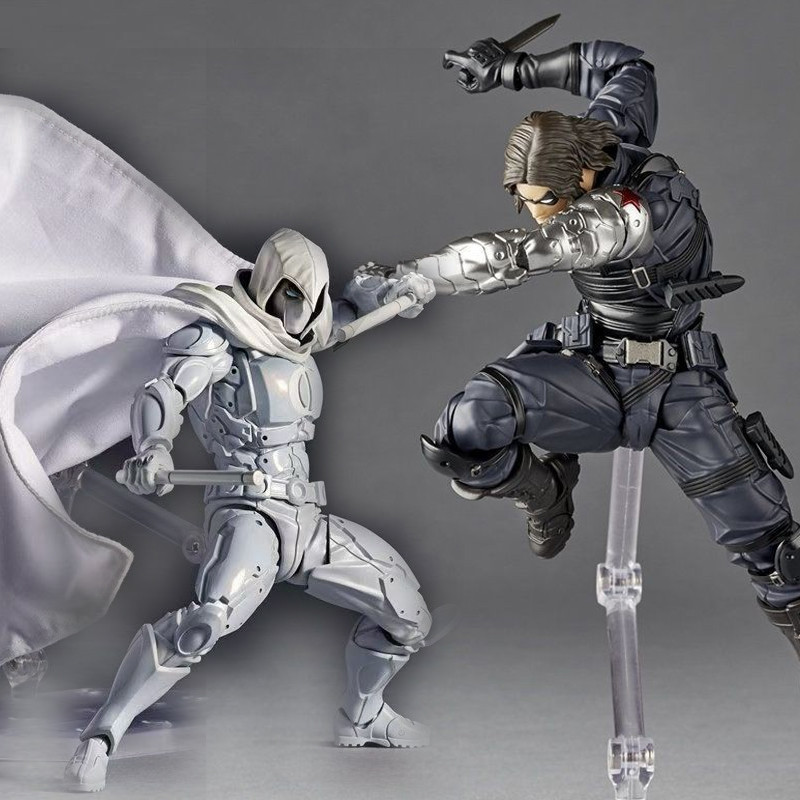 Marvel Moon Knight Revoltech Articulado ฤดูหนาวทหาร Revoltech รูปของเล่น
