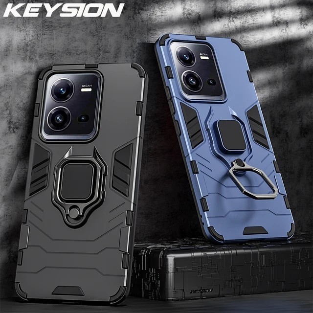 CASE VIVO V25 V25E V25 PRO 5G IRING CASE ROTARY STANDING PHONE SLIM FIT CASE - IRING-CASE