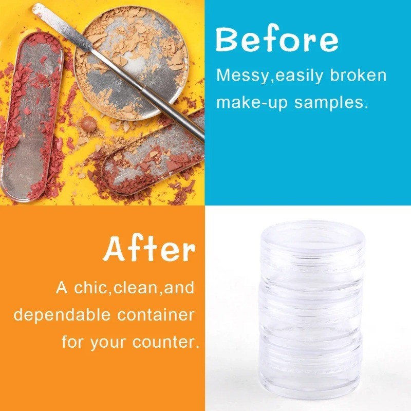 1เซ็ต5ชั้นกระบอกวางซ้อนกันได้ลูกปัดภาชนะ-พลาสติกรอบใสอุปกรณ์จัดเก็บออแกไนเซอร์กล่องงานฝีมือสินค้าขนาดเล็ก - รูปที่ 4