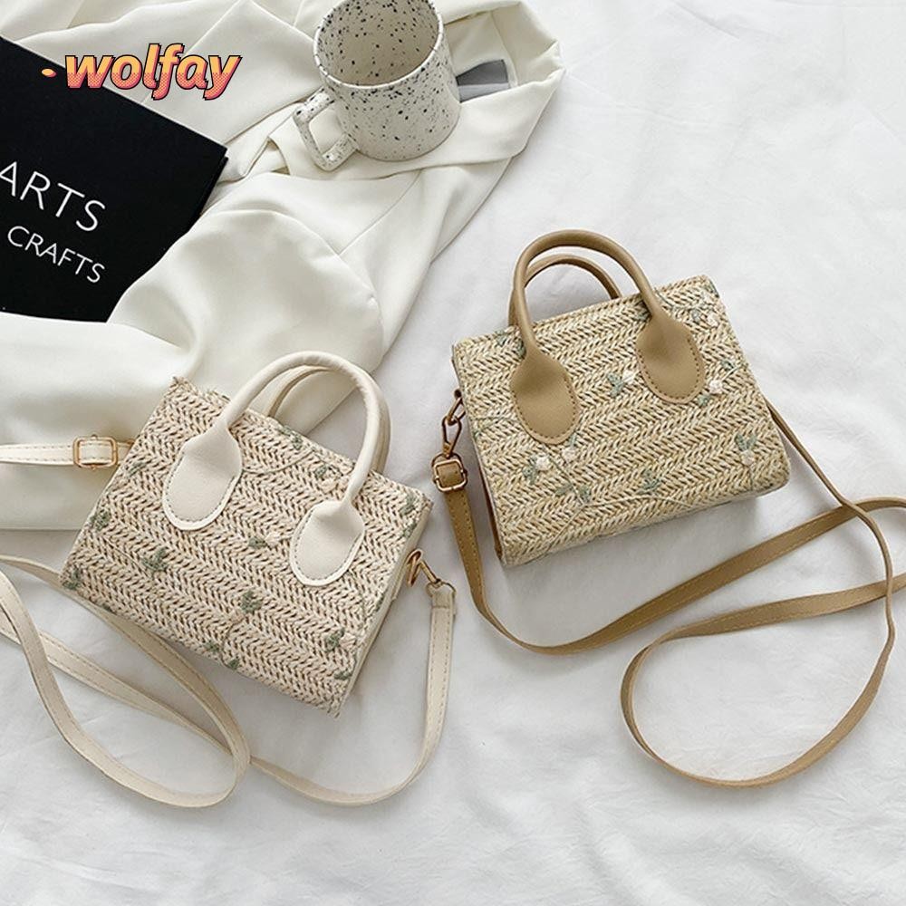 Wolfay กระเป๋าสะพายไหล่ Casual Girls Women กระเป๋าสะพายข้าง