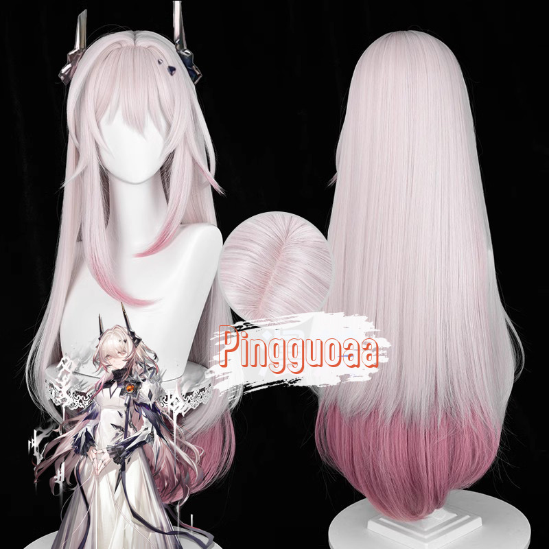 【Manmei】Arknights Civilight Eterna Theresa Cosplay Wig 83cm Long Heat Resistant Synthetic Wigs
