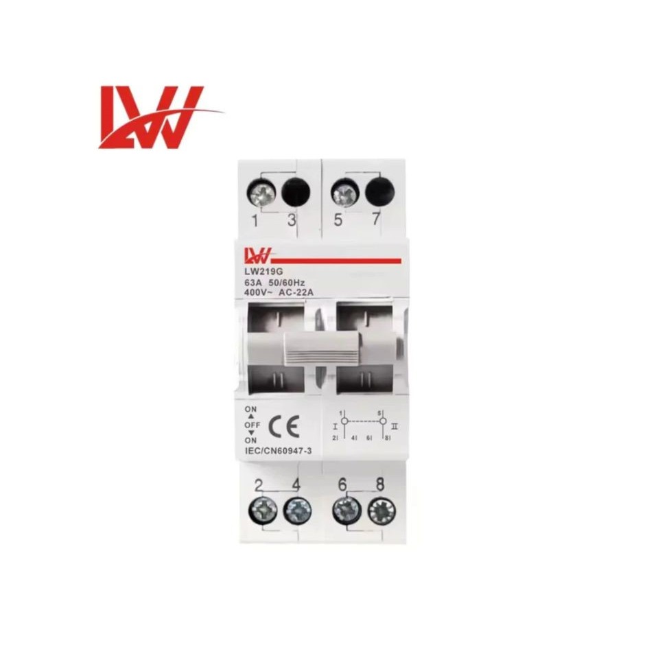 LW MTS Manual Transfer Switch Breaker เบรคเกอร์ควบแหล่งจ่ายไฟ 2แหล่ง