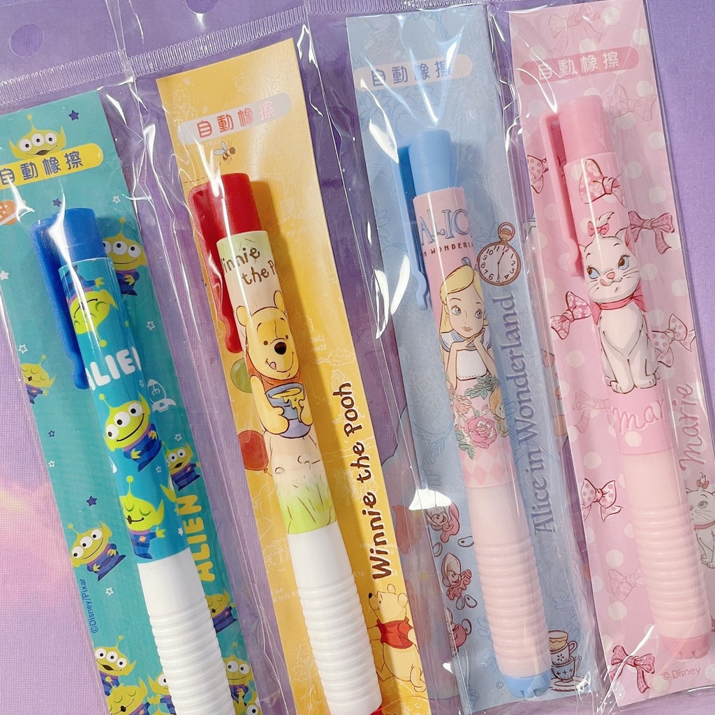 เวอร์ชั่นไต้หวัน disney disney Limited Cute Winnie the Pooh Alice Mary Cat Press Eraser