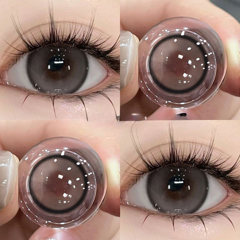 （COD）-100~-600 2pcs+BOX  คอนแทคเลนส์สี  คอนแทคเลนส์รายปี คอนแทคเลนส์ คอนแทคเลนส์สายตาสั้น 14.0mm/14.5mm 087 ราคา ถูกที่สุด ดีลบีเคเค แกลเลอรีภาพที่ 2