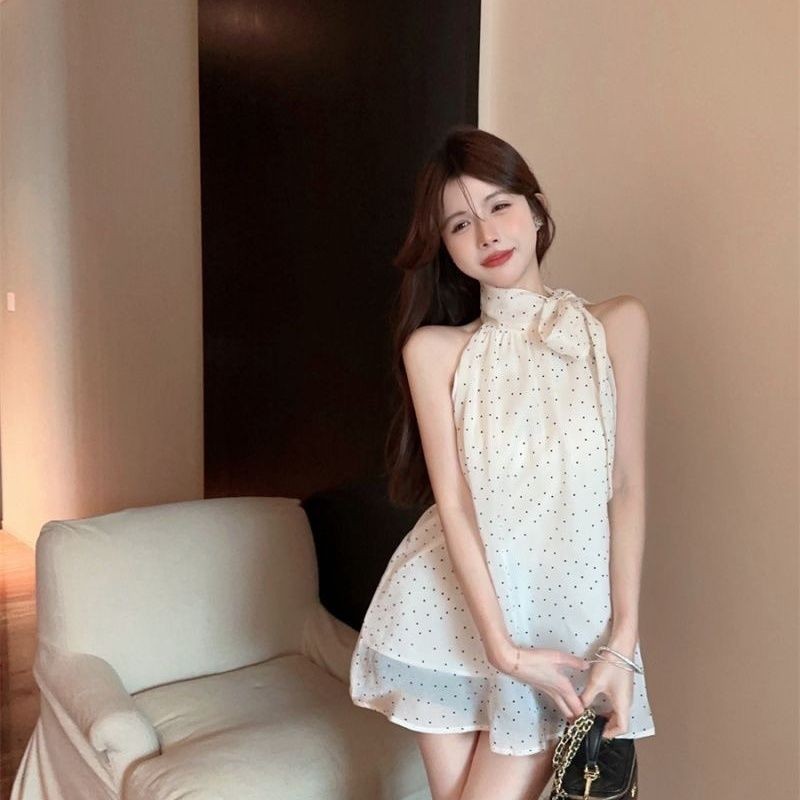 Couture เสื้อ ผ้าซิฟ่อนแขนกุด โบว์สายบางสไตล์เกาหลี! 🔥เสื้อแขนกุด น่ารักๆ ดูผอม +สไตล์สาวเวียดนาม - รูปที่ 7