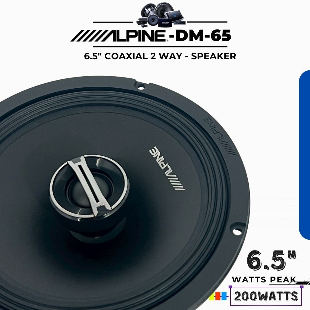 ALPINE DM65 ลำโพงติดรถยนต์ เเกนร่วม 6.5นิ้ว 2ทาง coaxial 200 watts สินค้าของเเท้ มีสต๊อกพร้อมจำหน่าย DAVID AUDIO - รูปที่ 4