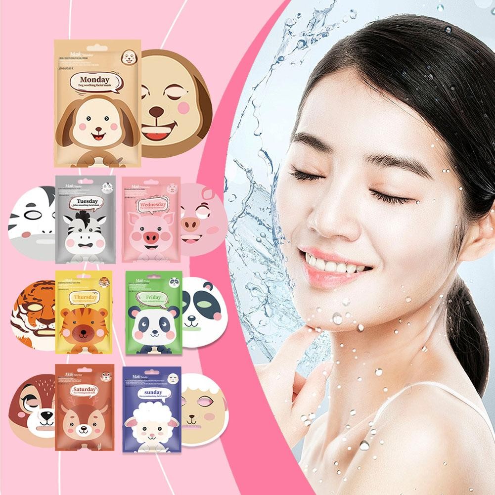มาส์กหน้าการ์ตูน Deep Hydration Moisturizing Nourishing Care Mask Skin Q5H1