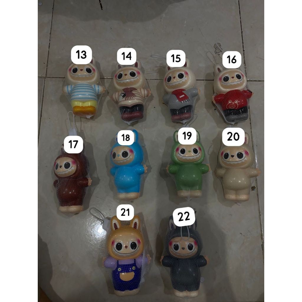 (TOS) Squishy Toys LABUBU Squeeze Slowmo Cute Labubu Squeeze Toys Stress Reliever - LABUBU STANDING