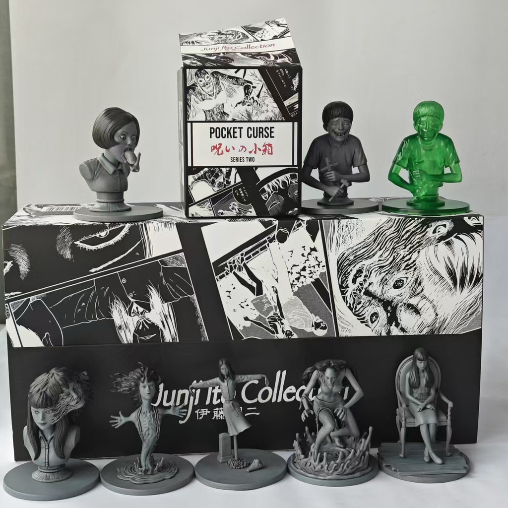 Gumo Ito Junji Blind Box Tomie Figure Curse Small Box 2 Smile Company Double One Abyss Slug Girl Flu