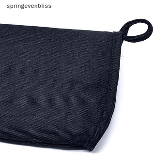 Springevenbliss เย็บสีทึบทนความร้อนครัวทําอาหารถุงมือเตาอบกันลื่น Mitt Grill BBQ แขนยาวพิเศษที่มีประโยชน์ Springevenbliss