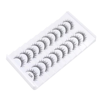 จัดส่งจากประเทศไทยYUMBLY 10 คู่ Faux Mink Lash, Full Strip Handmade ขนตาปลอม, ผู้หญิงแฟชั่น Cruelty-free Natrual Long Eye เครื่องมือแต่งหน้า Eye Lash Extension
