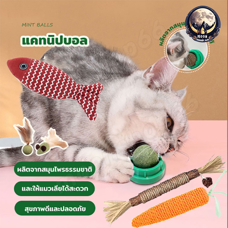 ตุ๊กตาปลา แคทนิป ของเล่นแมว แคทนิปบอล ทำให้แมวรักมันมากยิ่งขึ้น