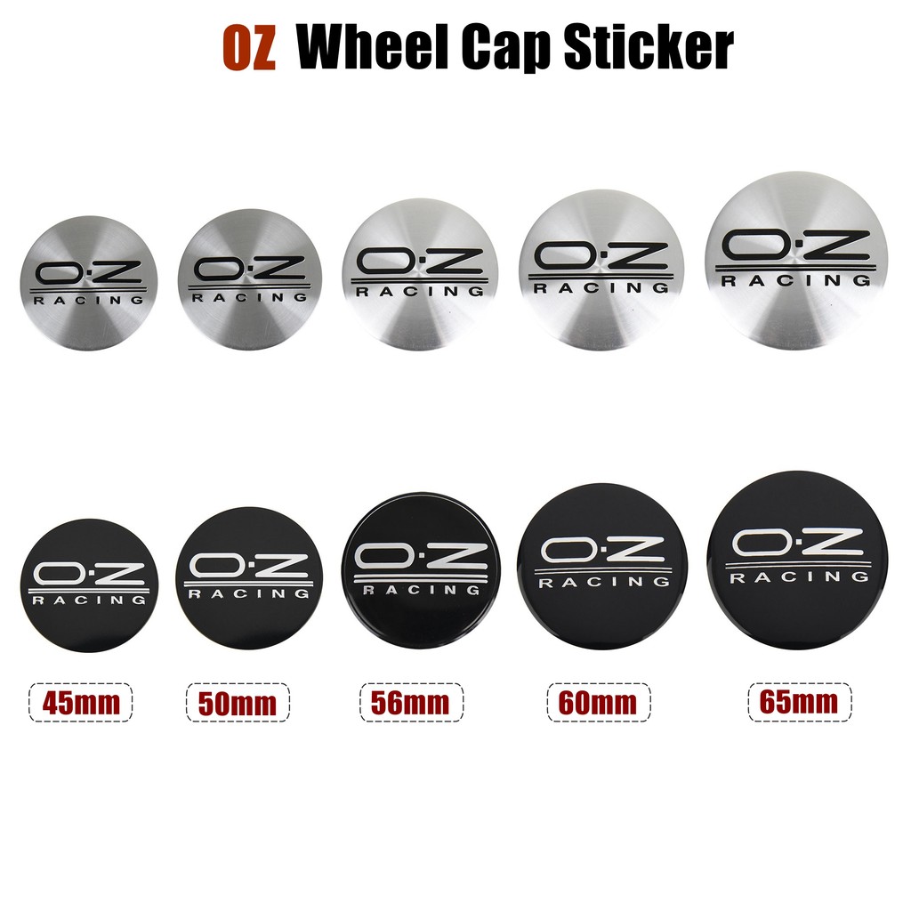 4ตัว สติ๊กเกอร์ขอบล้อ ป้าย OZ 45มม สติ๊กเกอร์ฝาครอบดุมล้อ 50มม สติกเกอร์ฝาดุมล้อ 56มม ฝาครอบล้อ 60มม สติ๊กเกอร์ ฝาครอบล้อ O.Z Racing 65มม