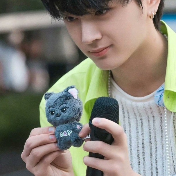 Enhypen nimalz ตุ๊กตารูปสัตว์ JAY Park Chongxing จี้พวงกุญแจตุ๊กตาแมวอเมริกัน