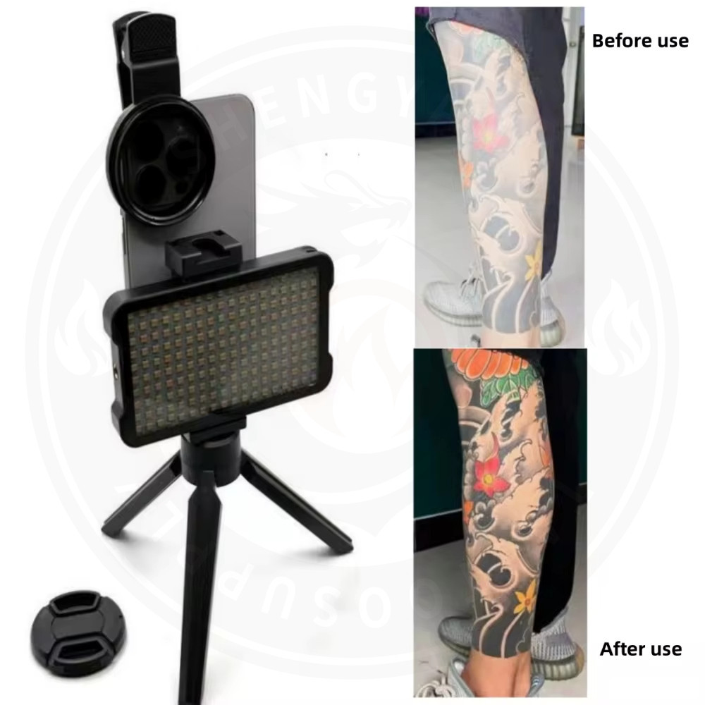 ไฟ LED Tattoo การถ่ายภาพ 52 มม. Cpl ลดแสงสะท้อนสําหรับเลนส์โทรศัพท์มือถือเข้ากันได้โทรศัพท์ใด ๆ ลบสะท้อนแสง