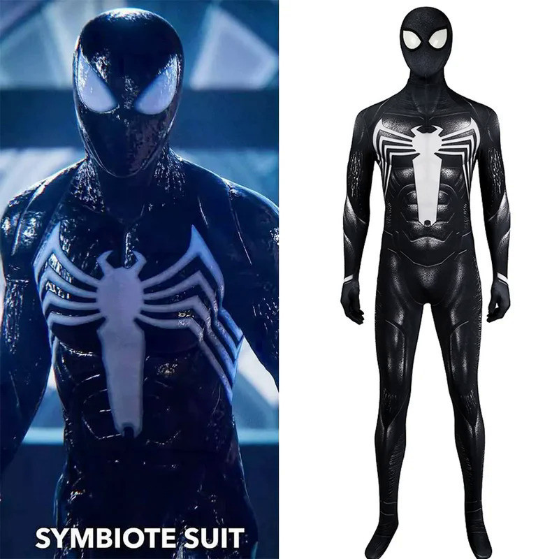 Venom Symbiont Spiderman Cosplay Costume Superhero 3D Printed Spandex Venom Bodysuits Halloween Cost