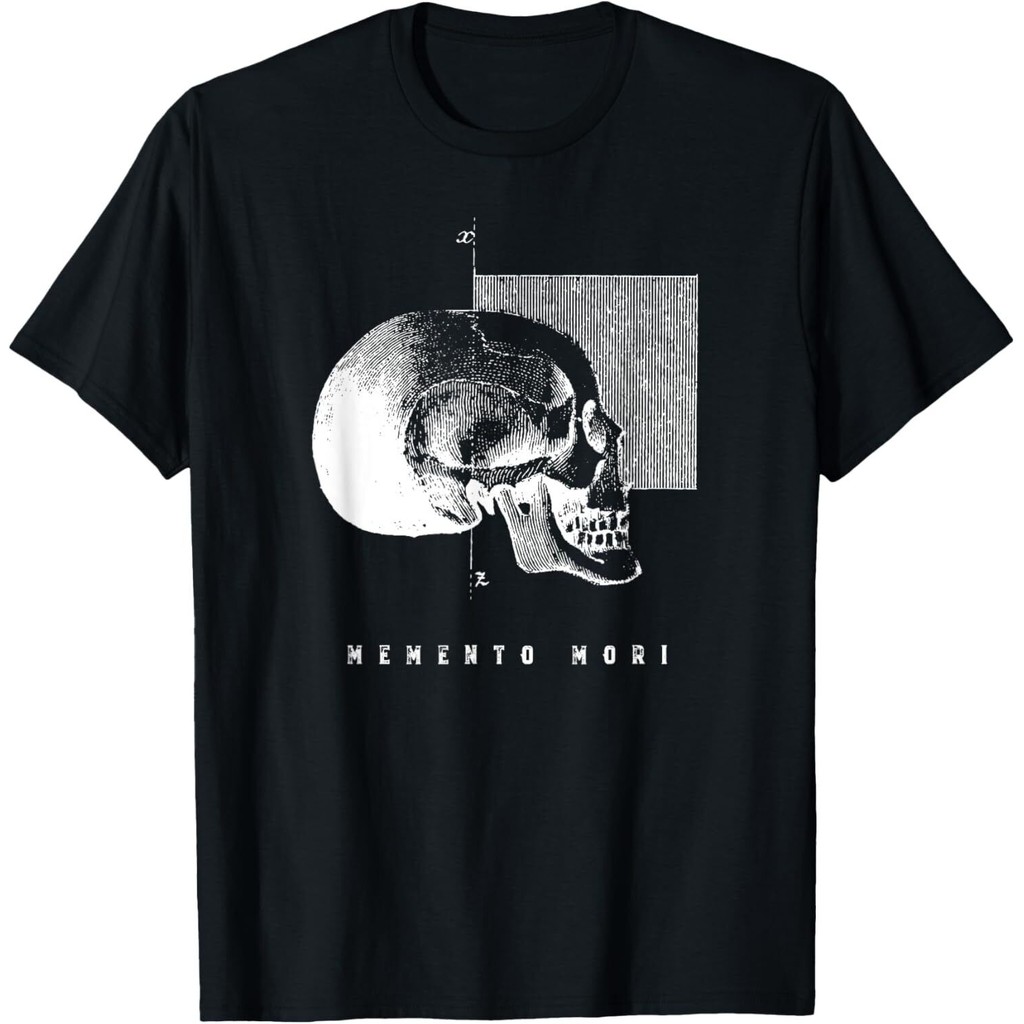 เสื้อยืดแฟชั่นลําลองสําหรับบุรุษ Memento Mori Cool