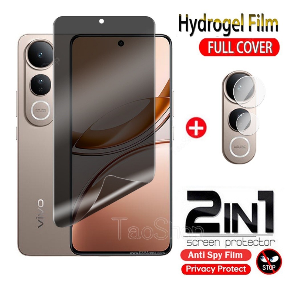 2 in 1 Anti-spy Hydrogel ฟิล์มสําหรับ Vivo V50 Lite V50Lite V 50 VivoV50 Lite VivoV50Lite ความเป็นส่