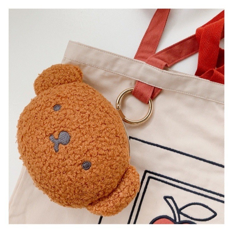 Miffy Rabbit กระเป๋าเก็บของแบบพับได้กระเป๋าสะพายไหล่กระเป๋าช้อปปิ้ง